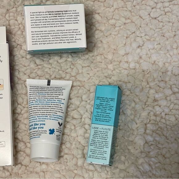 Skincare Four Piece Set All New In Box Exfoliator Primer Gift - Picture 3 of 4